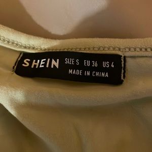 SHEIN, sage green crop top, new (has never been used)
